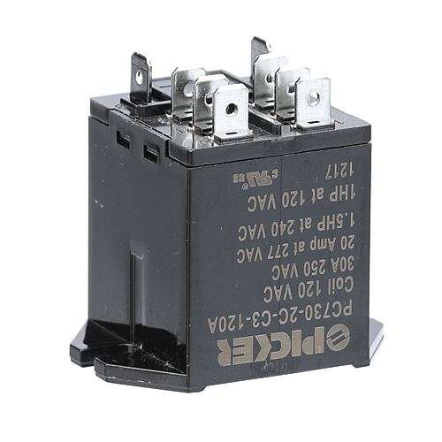 (image for) CROWN STEAM 9332-1 RELAY, DPDT, 120V - Click Image to Close